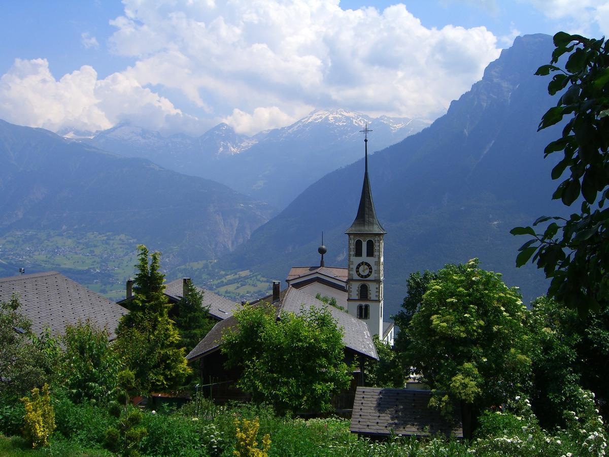 Appartamento Bergquell Haus D Blatten bei Naters Esterno foto