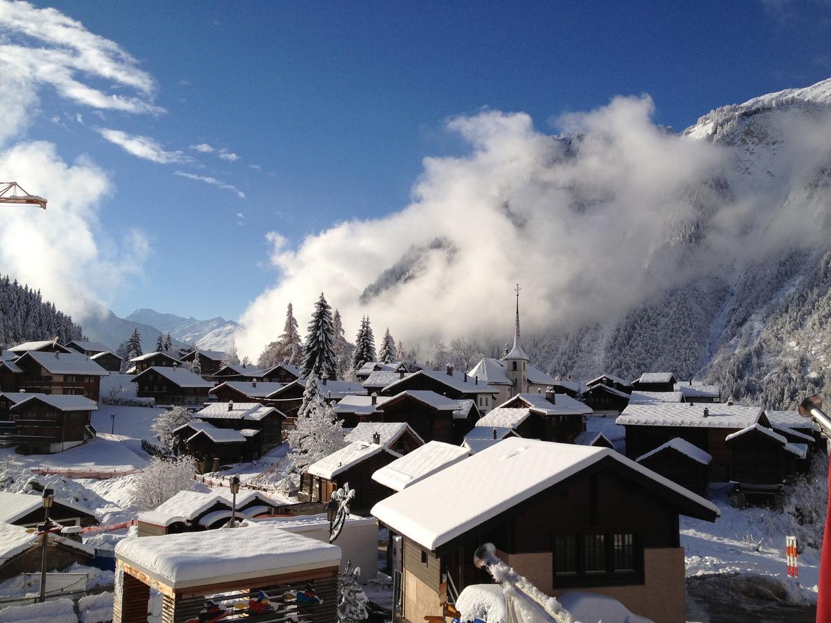 Appartamento Bergquell Haus D Blatten bei Naters Esterno foto