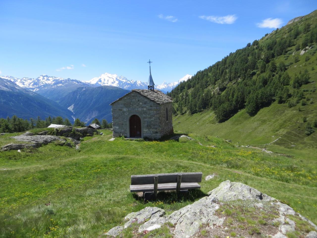 Appartamento Bergquell Haus D Blatten bei Naters Esterno foto